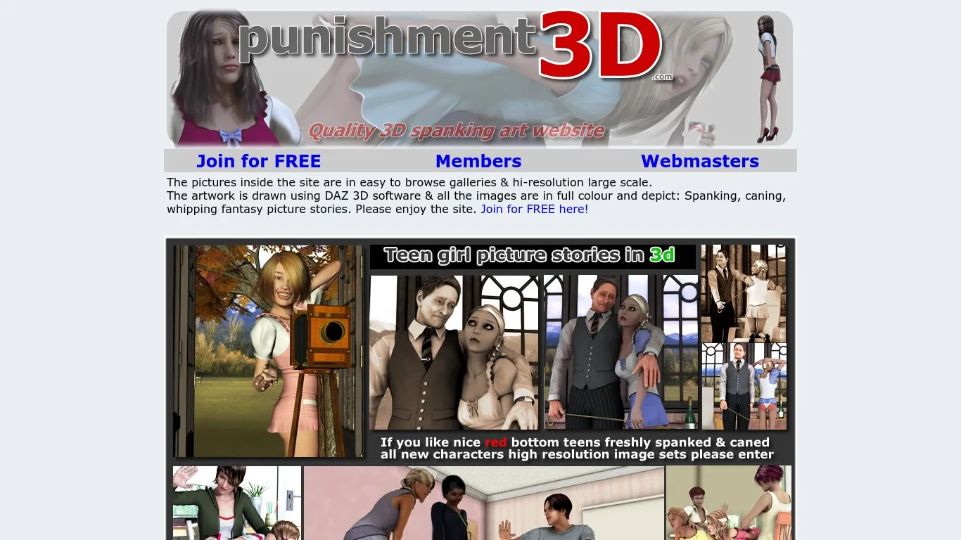 punishment3d.com snapshot