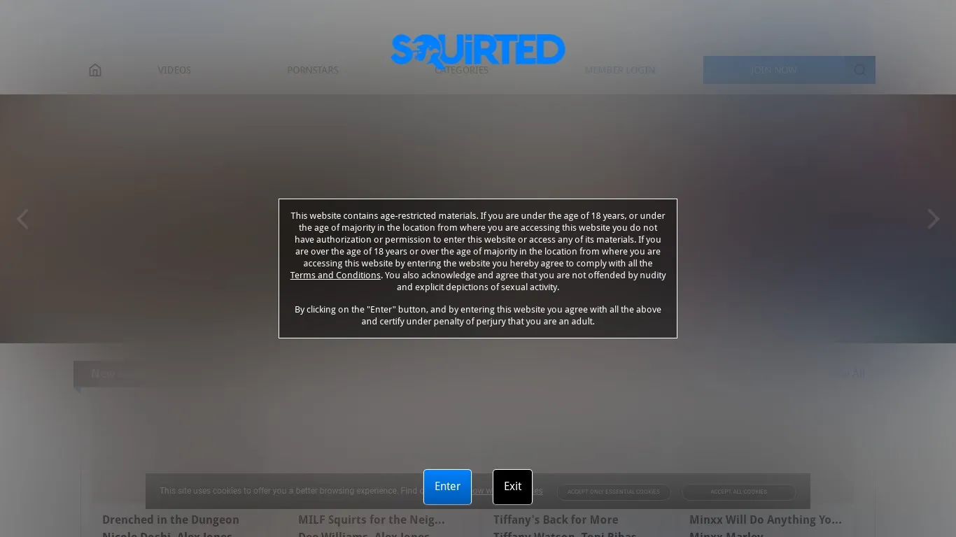 Squirted.com snapshot