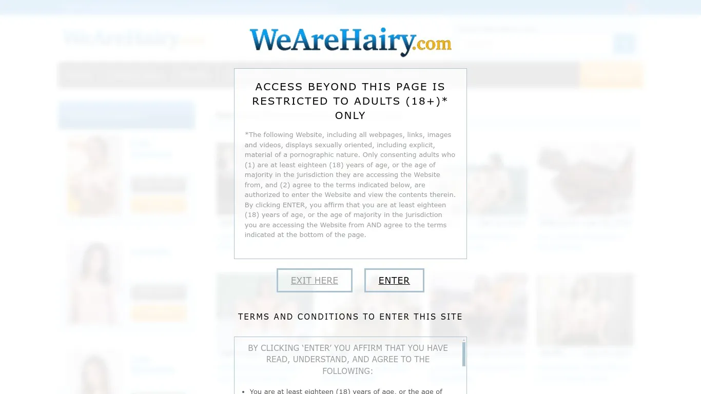 wearehairy.com snapshot