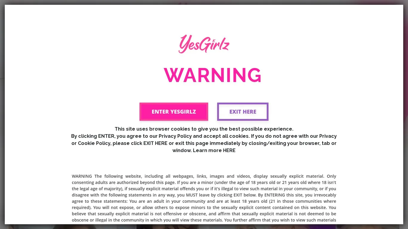 yesgirlz.com snapshot