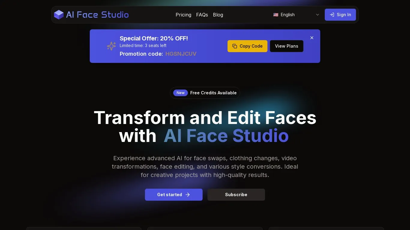 AI Face Studio snapshot