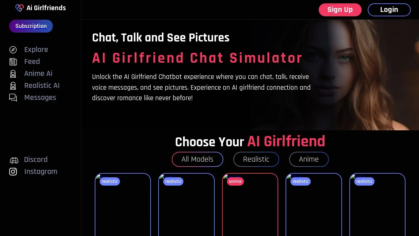 aigirlfriends.ai snapshot