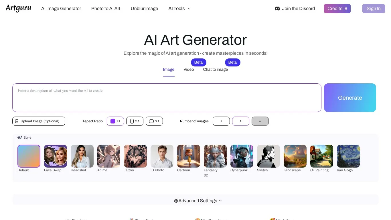 artguru.ai snapshot