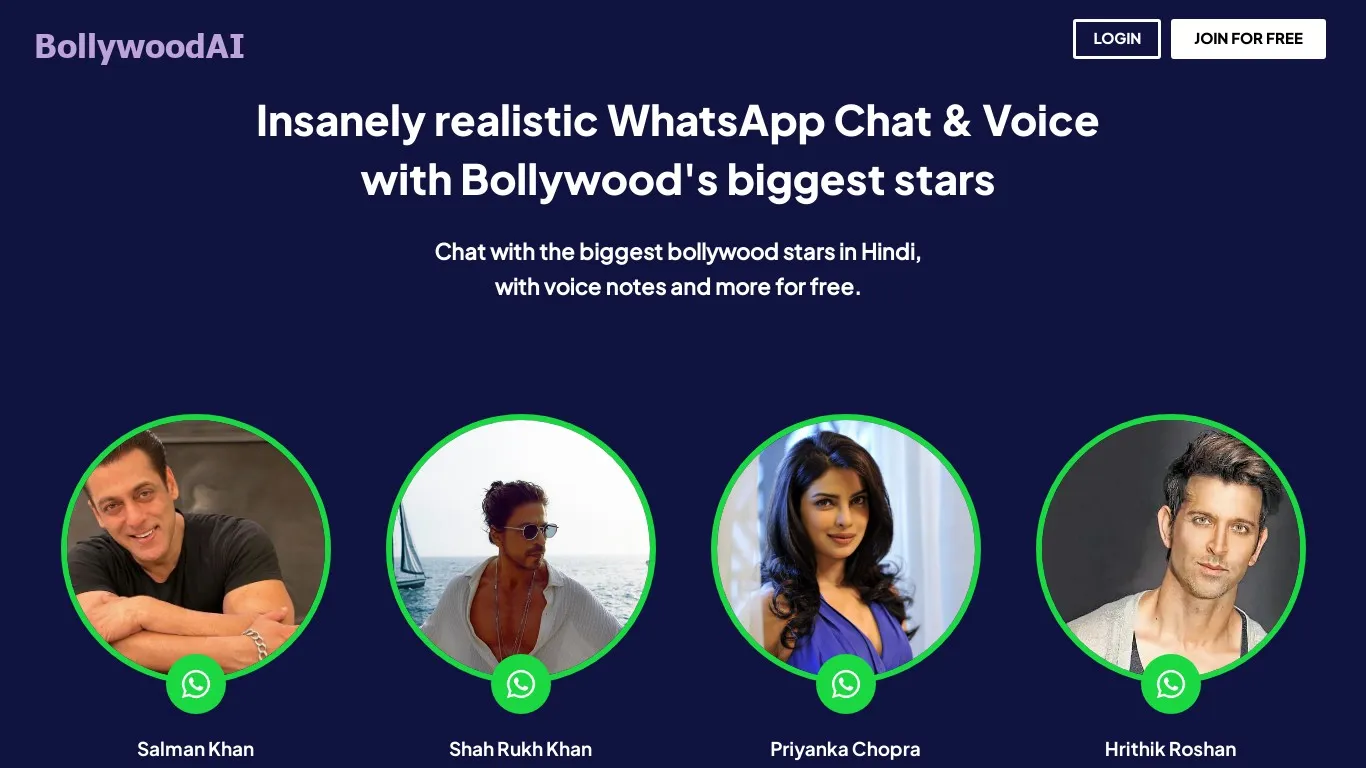 bollywoodai.app snapshot