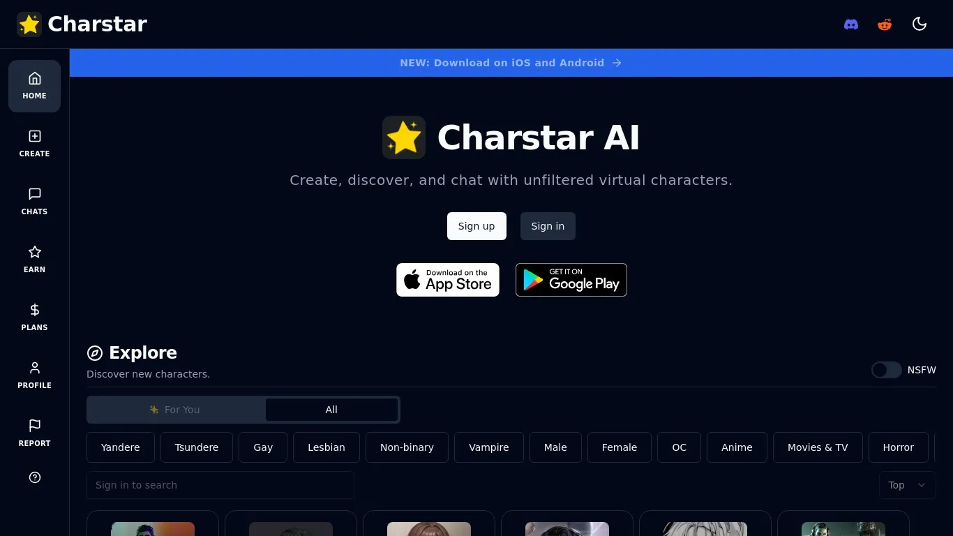 Charstar snapshot