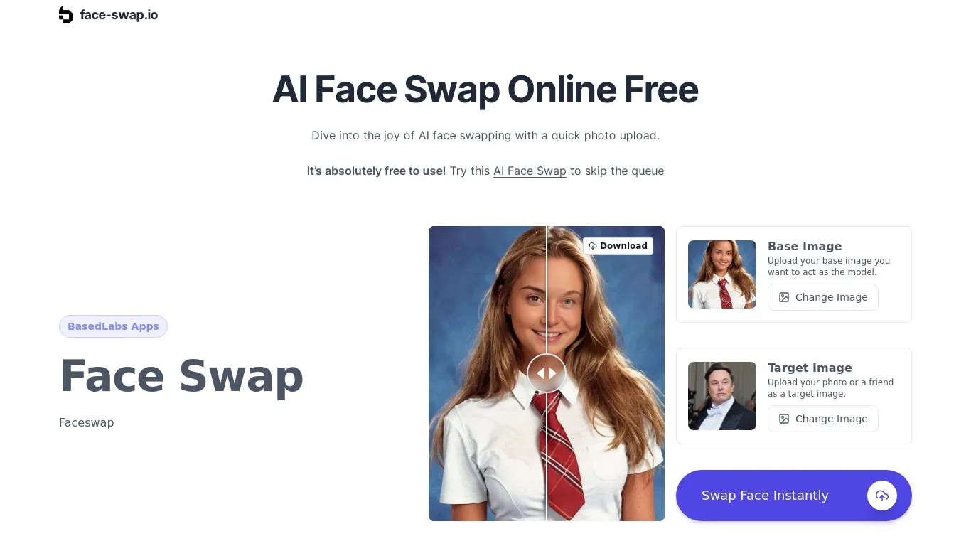 face-swap.io snapshot