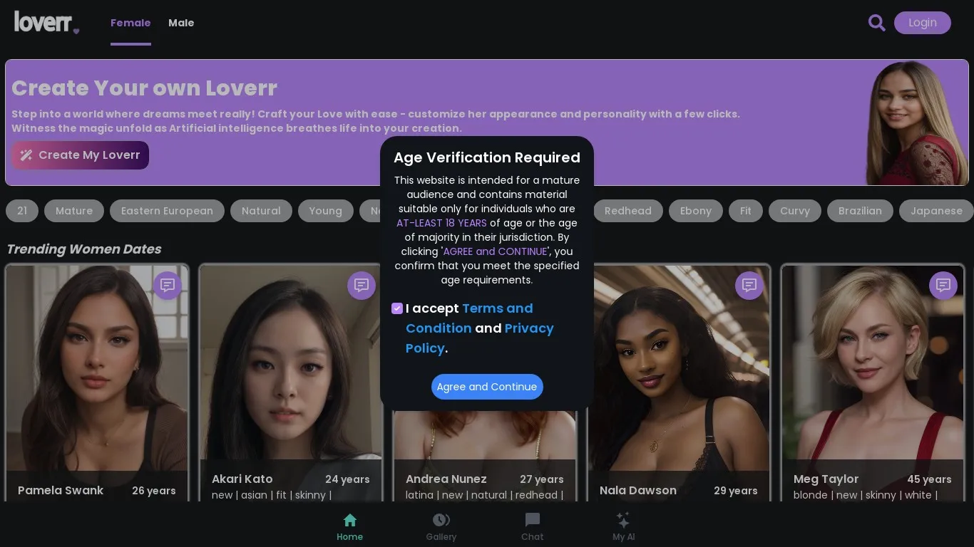 loverr.ai snapshot