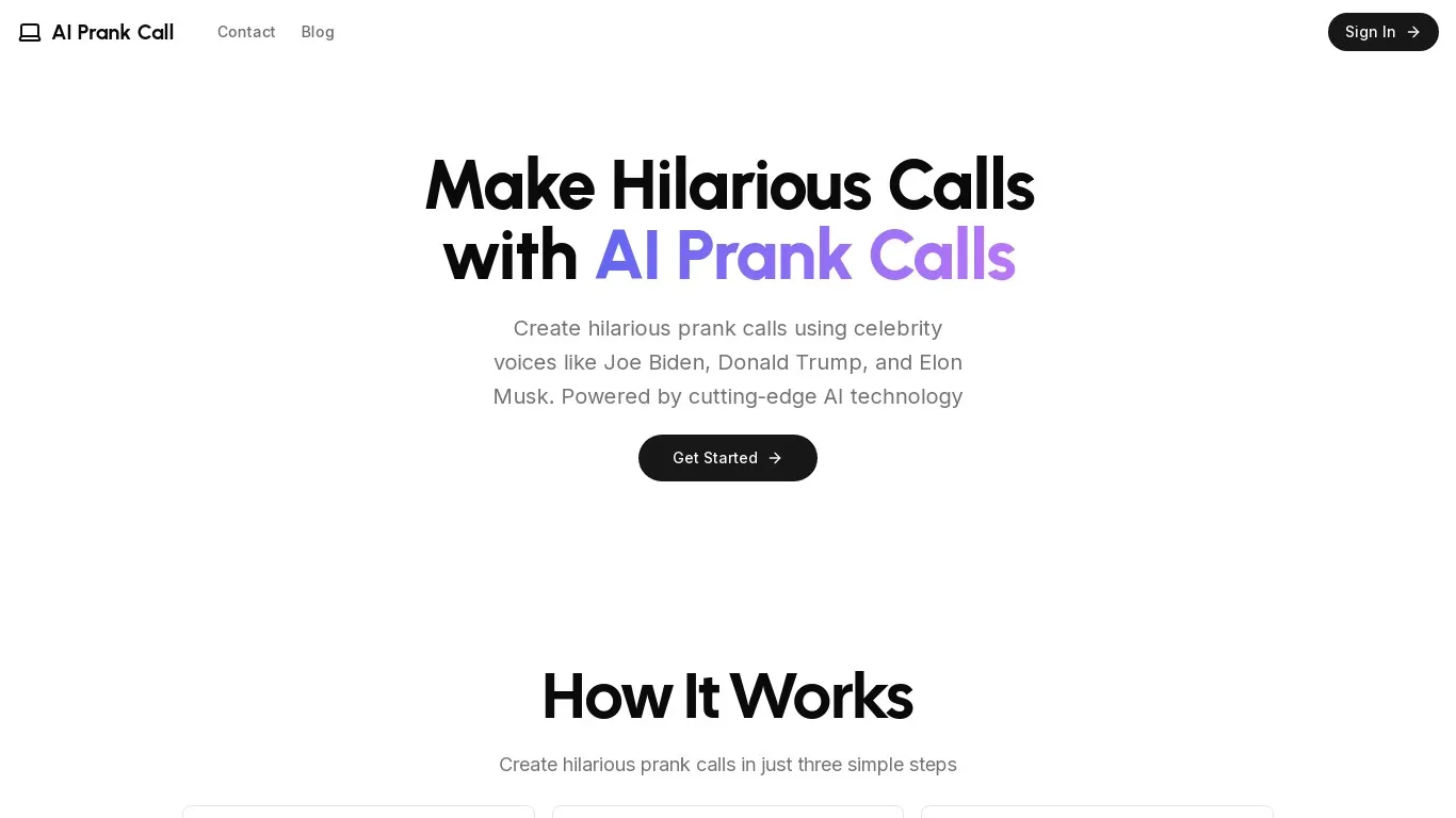 AI Prank Call snapshot