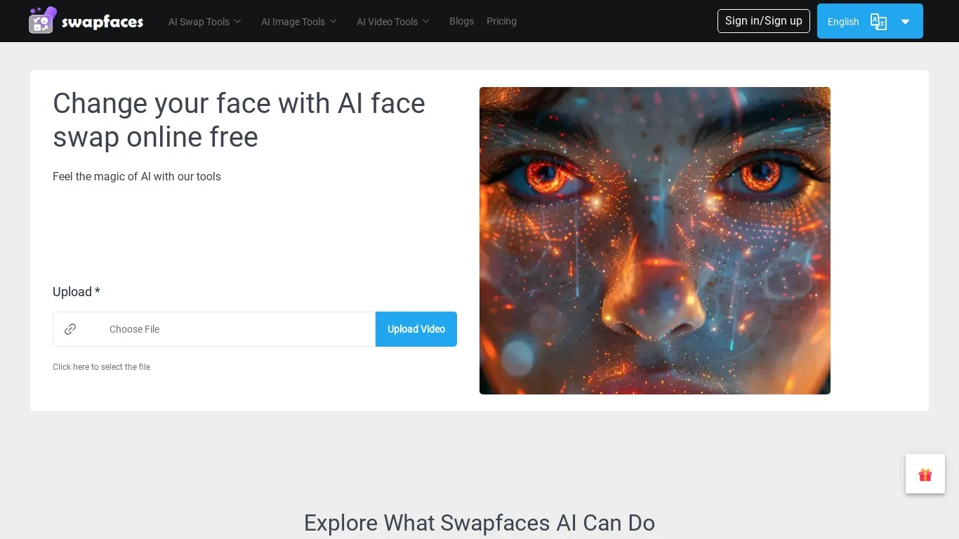 swapfaces.ai snapshot